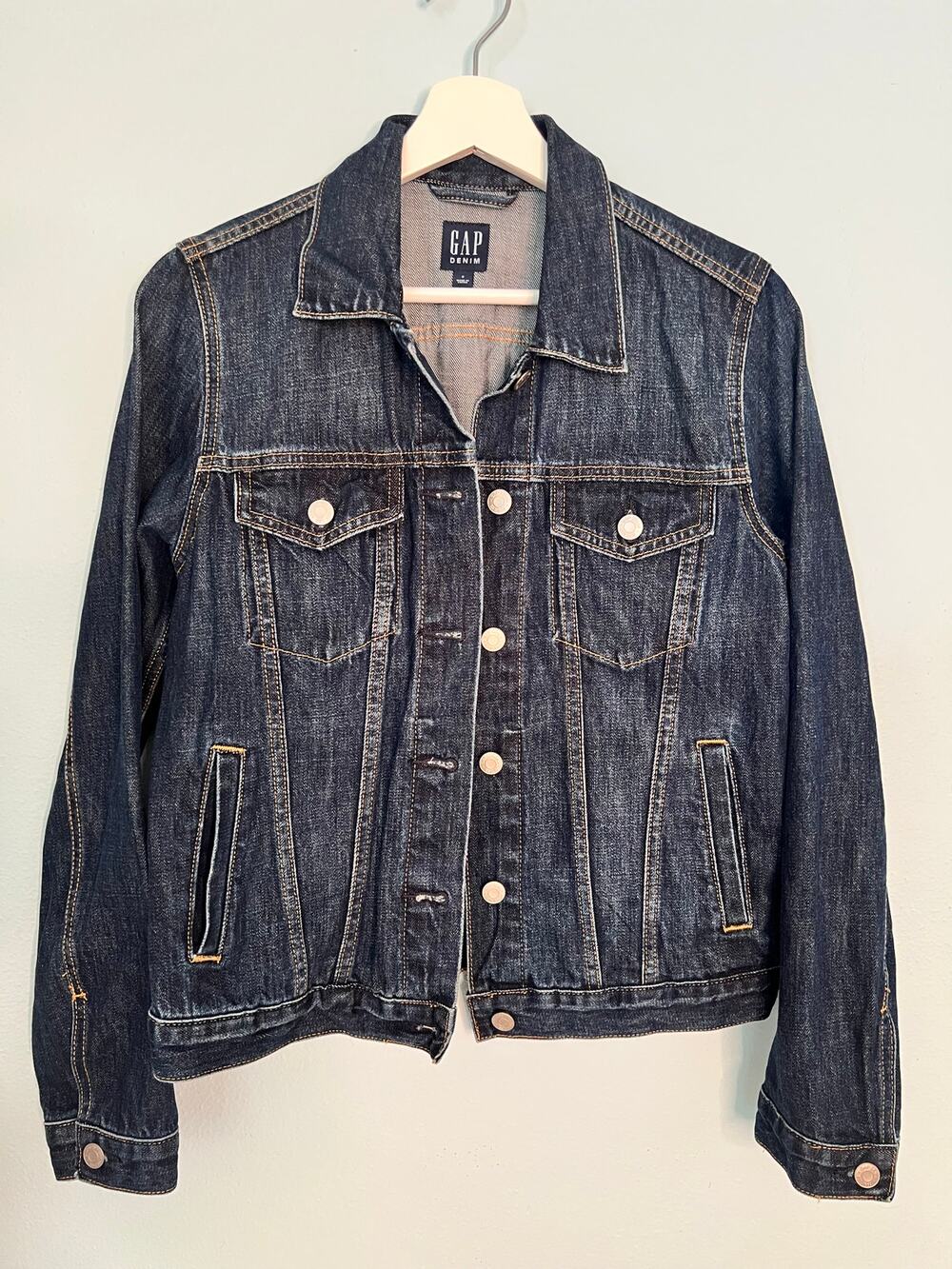 Gap Wome's Dark  Blue Denim Jacket Small